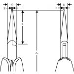 Плоскогубцы с длинными гладкими узкими губками LINDSTROM RX 7890